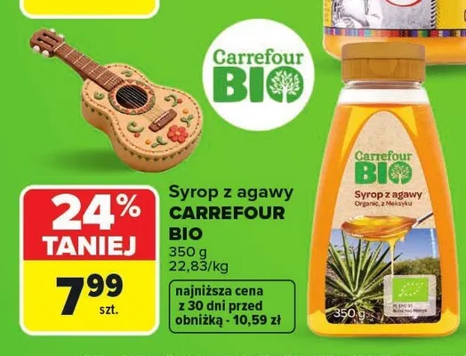 Syrop z agawy Carrefour Bio promocja w Carrefour Market
