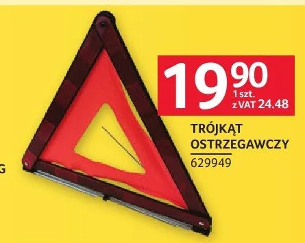 Trójkąt ostrzegawczy promocja w Selgros