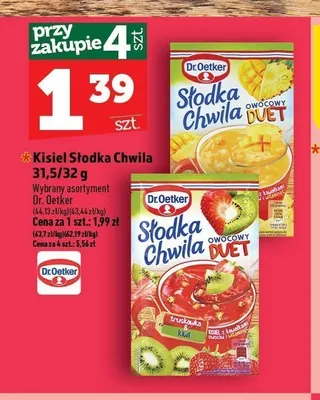Kisiel Słodka Chwila Owocowy Duet mango promocja w TOPAZ