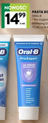 Pasta do zębów Pro-Expert Whitening Crystals Oral-B promocja w Intermarche