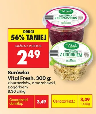 Surówka z buraczków promocja w Biedronka