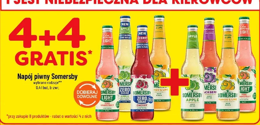 Napój piwny Somersby wybrane rodzaje promocja w POLOmarket