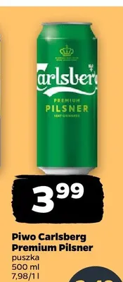 Piwo Carlsberg Premium Pilsner promocja w Netto