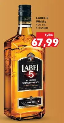 Whisky Blended Scotch Whisky Classic Black 40% alk. promocja w Kaufland