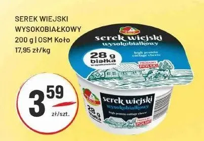 Serek wiejski wysokobiałkowy OSM Koło promocja w Sedal