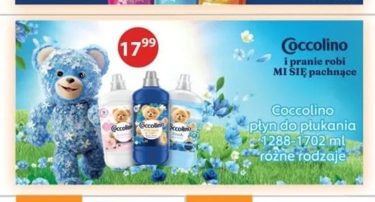 Płyn do płukania tkanin Coccolino promocja w Drogerie Laboo