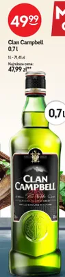Whisky Clan Campbell promocja w Żabka