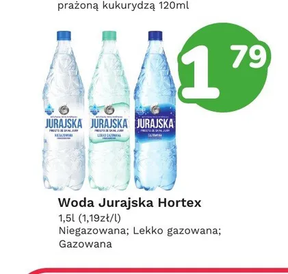 Woda niegazowana Jurajska Hortex promocja w Limonka