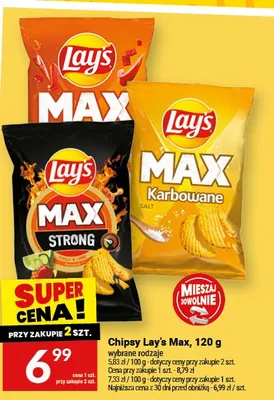 Chipsy Lay's Max Strong Chilli & Lime promocja w Twój Market