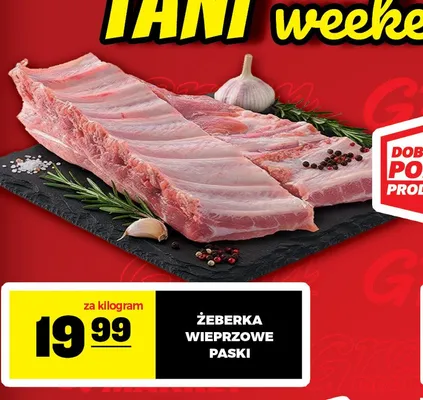 Żeberka wieprzowe paski promocja w Gram Market