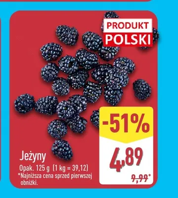 Jeżyny świeże promocja w Aldi