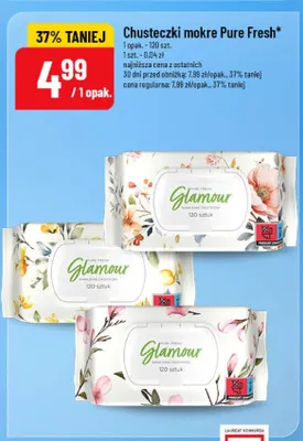 Chusteczki mokre Pure Fresh Glamour promocja w POLOmarket