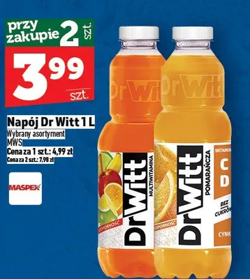 Napój Dr Witt 1L promocja w TOPAZ