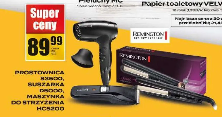 Prostownica, suszarka, maszynka do strzyżenia promocja w Supeco
