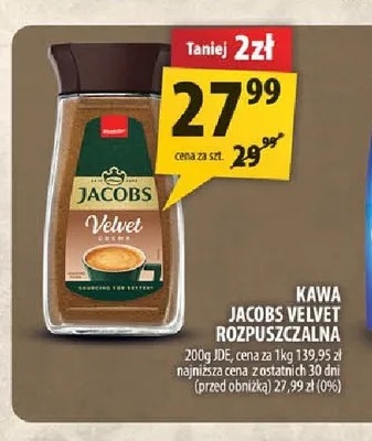 Kawa rozpuszczalna JACOBS Velvet promocja w Arhelan