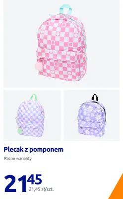 Plecak z pomponem promocja w Action