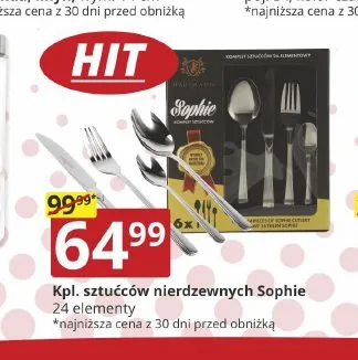 Komplet sztućców nierdzewnych Sophie promocja w Prymus AGD