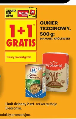 Cukier trzcinowy Królewski promocja w Biedronka