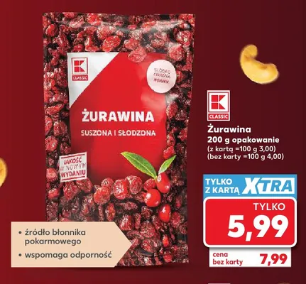 Żurawina K-Classic promocja w Kaufland