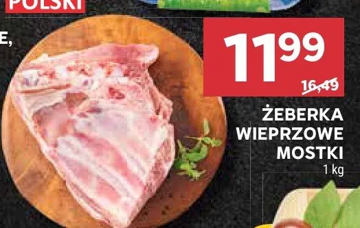 Żeberka wieprzowe mostki promocja w Stokrotka