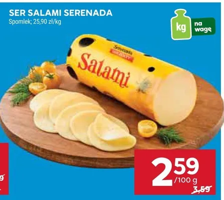 Ser salami Serenada promocja w Stokrotka