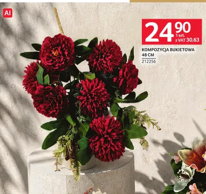 Kompozycja bukietowa 48 cm promocja w Selgros