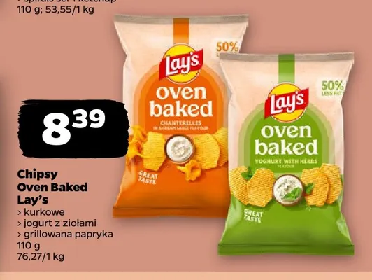 Chipsy Oven Baked jogurt z ziołami Lay's promocja w Netto