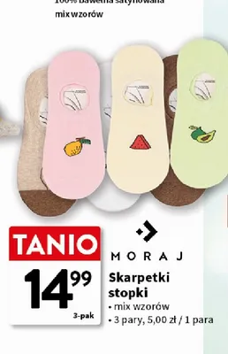 Skarpetki stopki Moraj 3-pak promocja w Intermarche