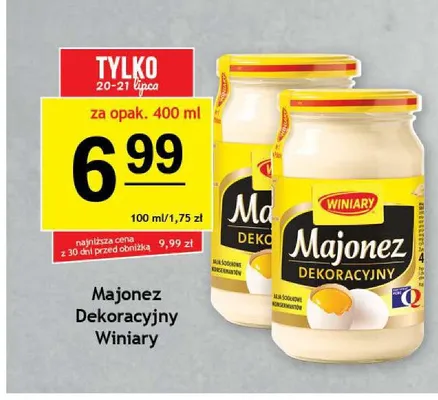 Majonez Dekoracyjny Winiary promocja w Gram Market