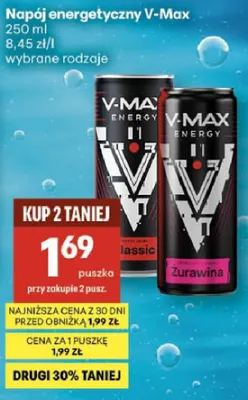 Napój energetyczny classic, żurawina promocja w Delikatesy Centrum