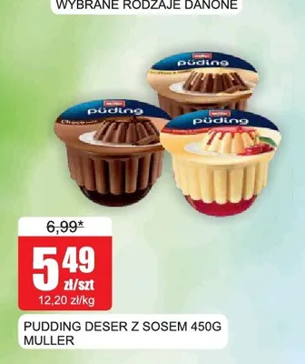 Pudding deser z sosem Muller promocja w Bingo
