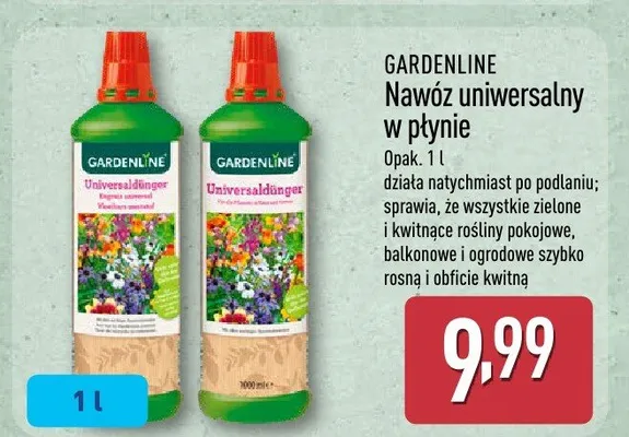 Nawóz uniwersalny w płynie promocja w Aldi