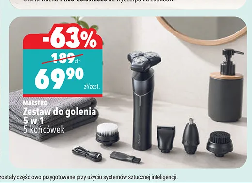 Zestaw do golenia Maestro 5 w 1 promocja w Biedronka
