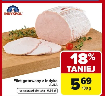 Filet gotowany z indyka promocja w Carrefour