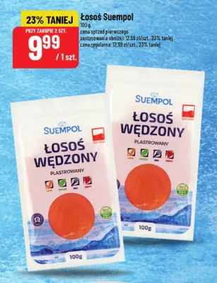 Łosoś wędzony plastrowany Suempol promocja w POLOmarket