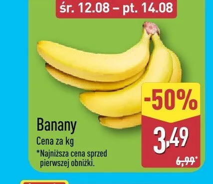 Banany promocja w Aldi