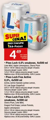 Piwo Lech 4.0% smakowe promocja w Twój Market