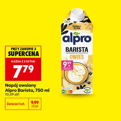Napój owsiany Alpro Barista promocja w Biedronka