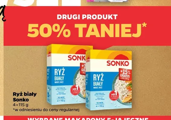 Ryż biały Sonko 4-pak promocja w Netto