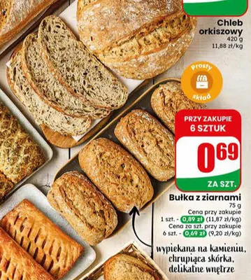 Bułka z ziarnami promocja w Dino