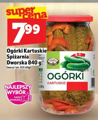 Ogórki Kartuskie Spizarnia Dworska promocja w TOPAZ