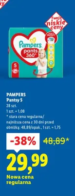 Pieluchy Pantsy 5 promocja w Lidl