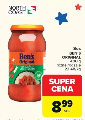 Sos Ben's Original różne rodzaje promocja w Carrefour