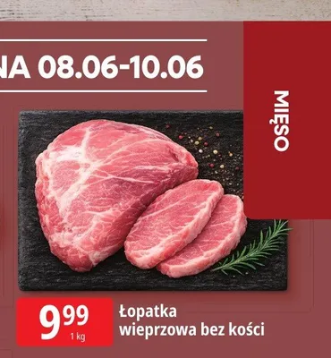 Łopatka wieprzowa bez kości promocja w Leclerc