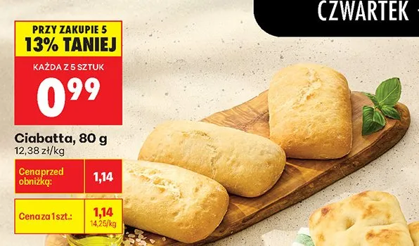 Ciabatta promocja w Biedronka