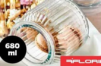 Ozdobny słoik z pokrywką 11 cm, wys. 16 cm promocja w Netto