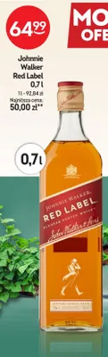 Whisky Johnnie Walker Red Label promocja w Żabka