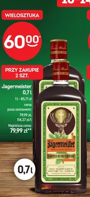 Likier Jagermeister Limited Retro Edition 0,7l promocja w Żabka
