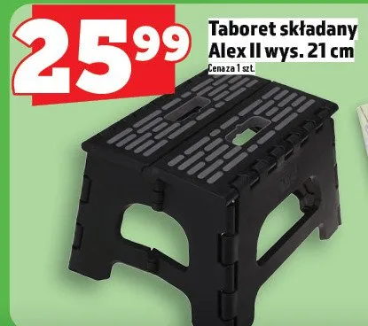 Taboret składany Alex II wys. 21 cm promocja w TOPAZ