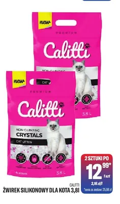 Żwirek silikonowy dla kota Calitti promocja w Tomi Markt